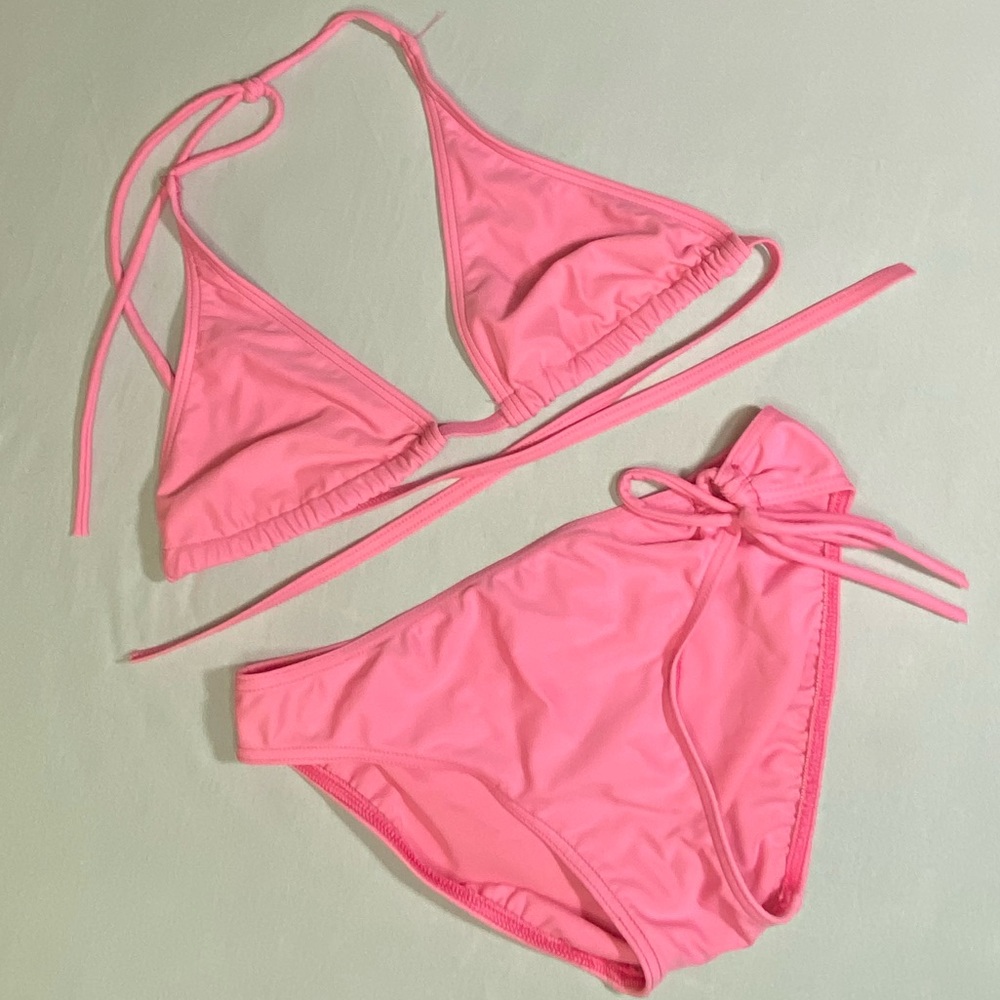 Pink String Bikini - Picture 2 of 5